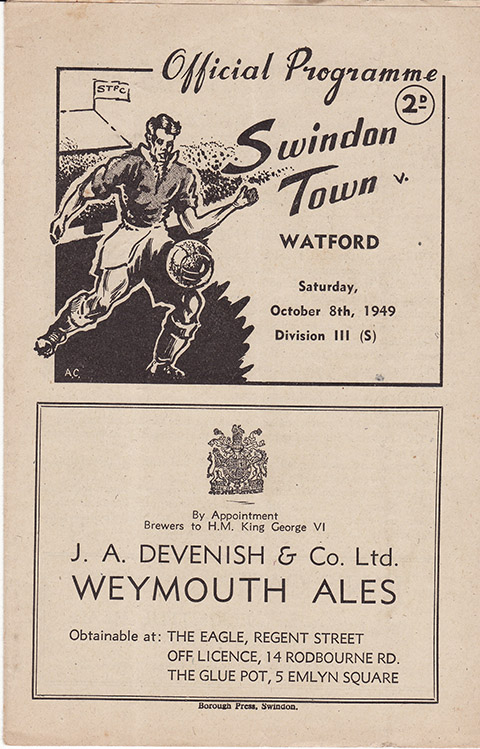 <b>Saturday, October 8, 1949</b><br />vs. Watford (Home)